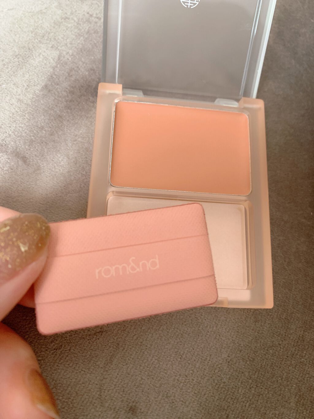 シースルーメルティングチーク/rom&nd/ジェル・クリームチークを使ったクチコミ(2枚目)