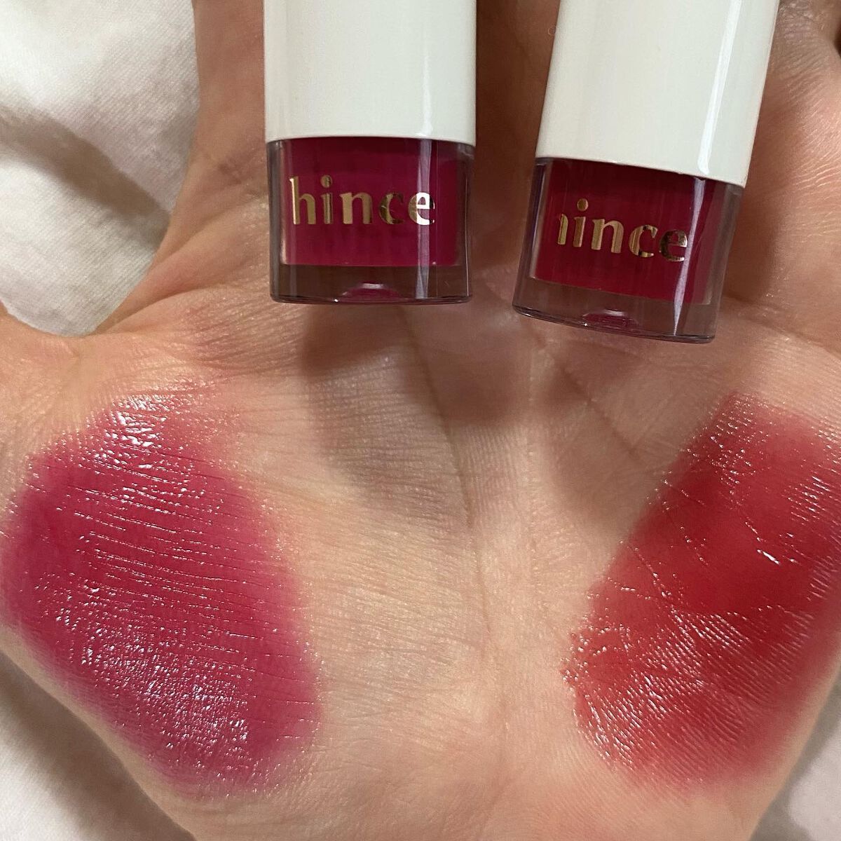 ムードインハンサーウォーターリキッドグロウ/hince/口紅を使ったクチコミ(7枚目)