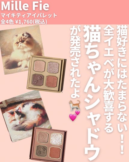 マイキティアイパレット/MilleFée/アイシャドウパレットを使ったクチコミ(2枚目)