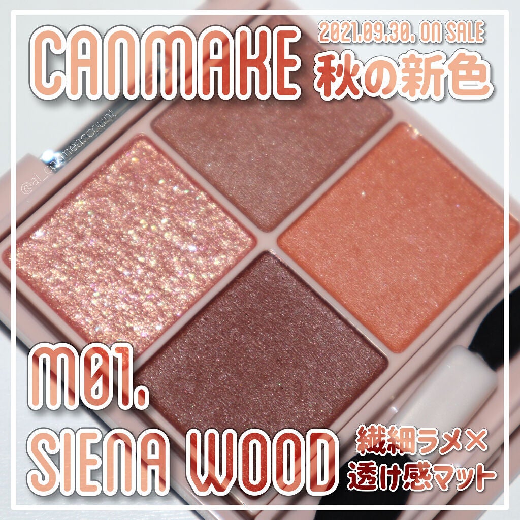 シルキースフレアイズ(マットタイプ)/キャンメイク/アイシャドウパレットを使ったクチコミ(1枚目)