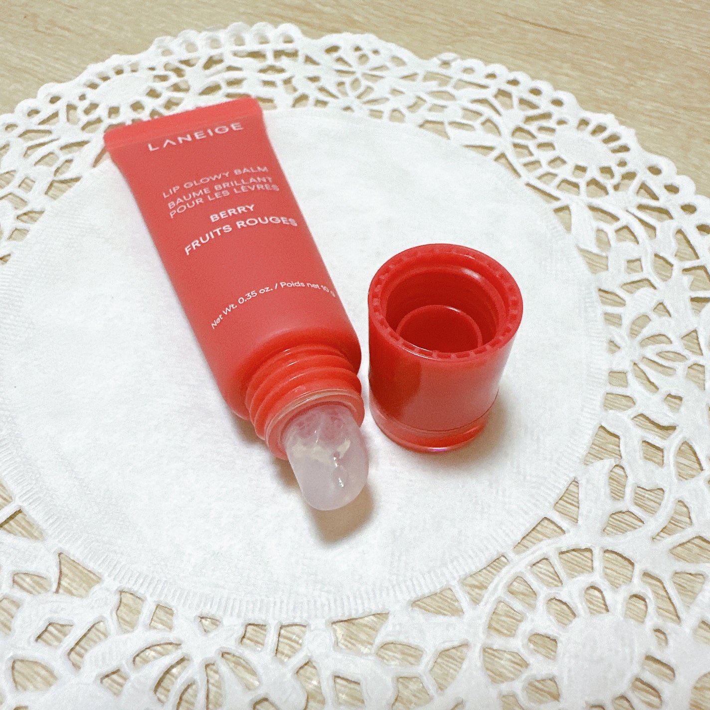 リップグロウィバーム/LANEIGE/リップバームを使ったクチコミ(4枚目)