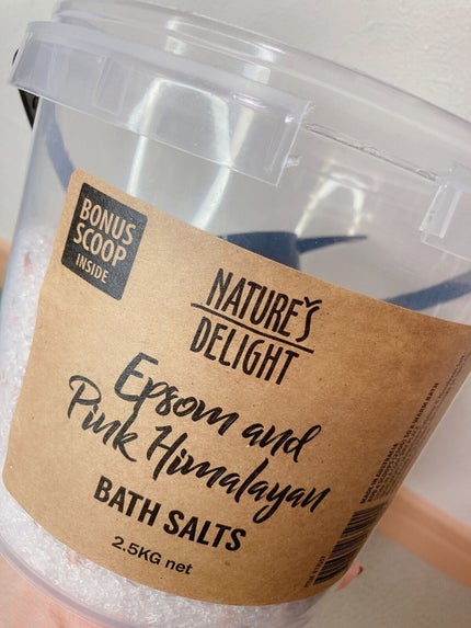 Epsom & Pink Himalayan Bath Salt/Natures Delight/無機塩系入浴剤を使ったクチコミ(2枚目)