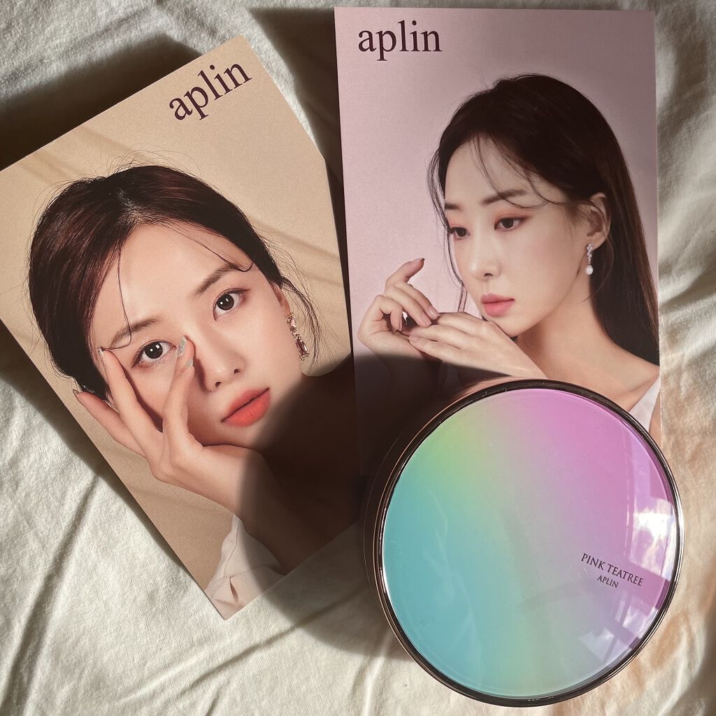 ピンクティーツリーカバークッション/APLIN/クッションファンデーションを使ったクチコミ（1枚目）