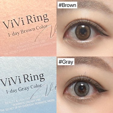 ViVi Ring 1day/OLENS/ワンデー（１DAY）カラコンを使ったクチコミ（2枚目）