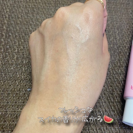 ウォーターメロン パンチ カミング サンスクリーン / スイカサンクリーム / SPF 50+ PA++++  /ビューランチ/日焼け止めクリームを使ったクチコミ(4枚目)