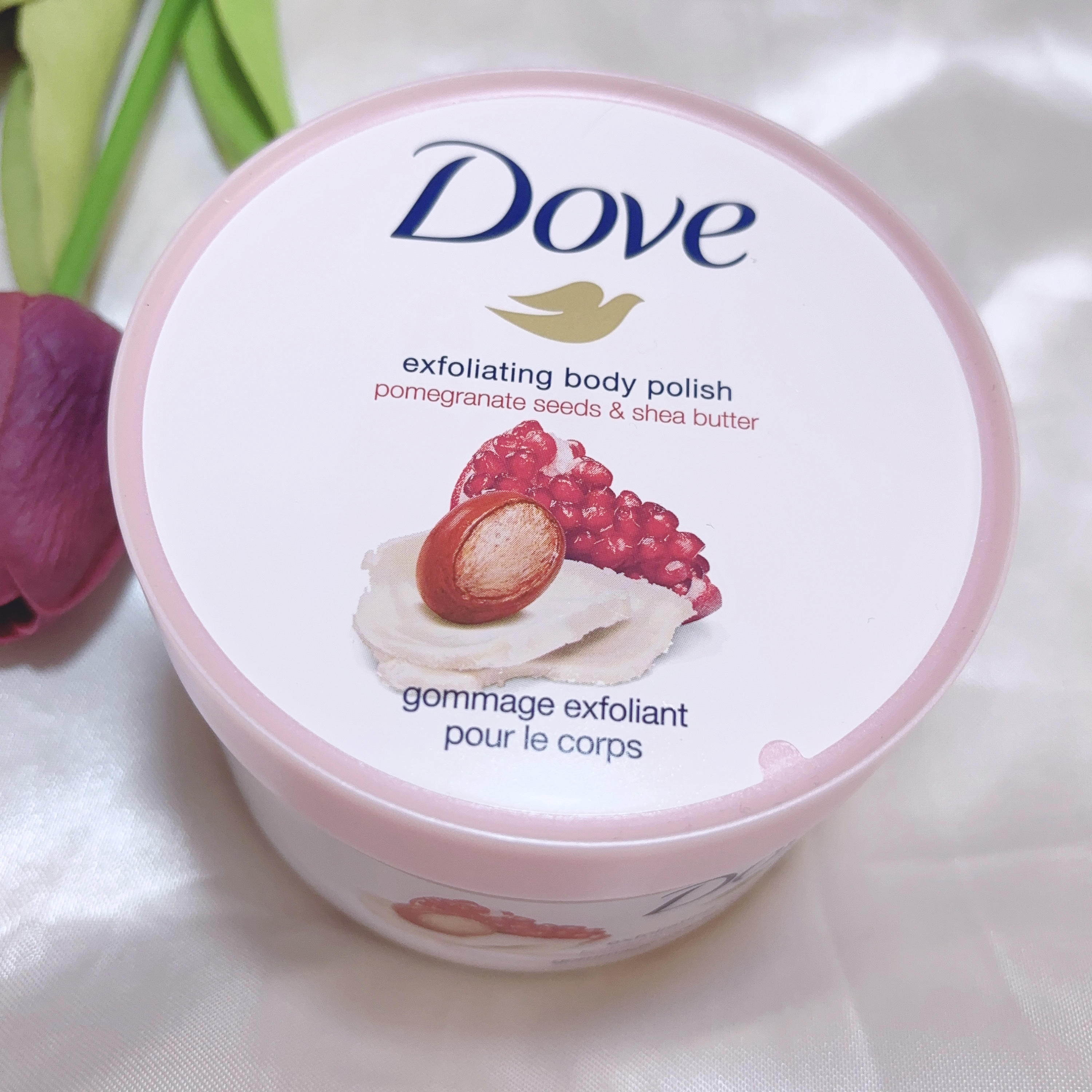 ダヴ ふわとろクリーミースクラブ ザクロ＆シアバター/ダヴ/ボディスクラブを使ったクチコミ（3枚目）