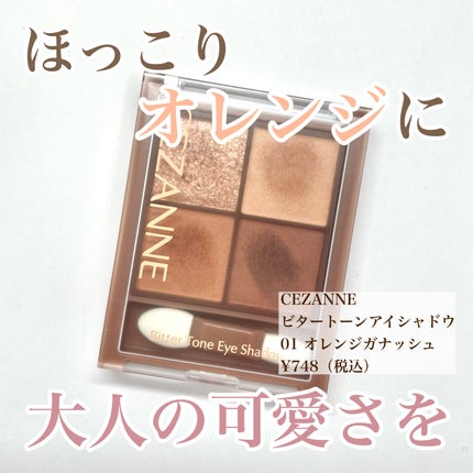 ビタートーンアイシャドウ/CEZANNE/パウダーアイシャドウを使ったクチコミ(1枚目)