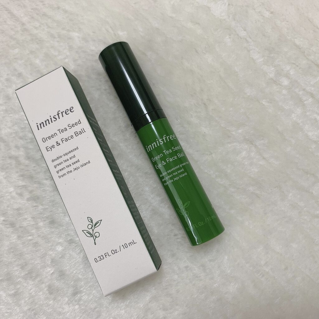 グリーンティーシード アイ＆フェイスボール/innisfree/美容液を使ったクチコミ（3枚目）