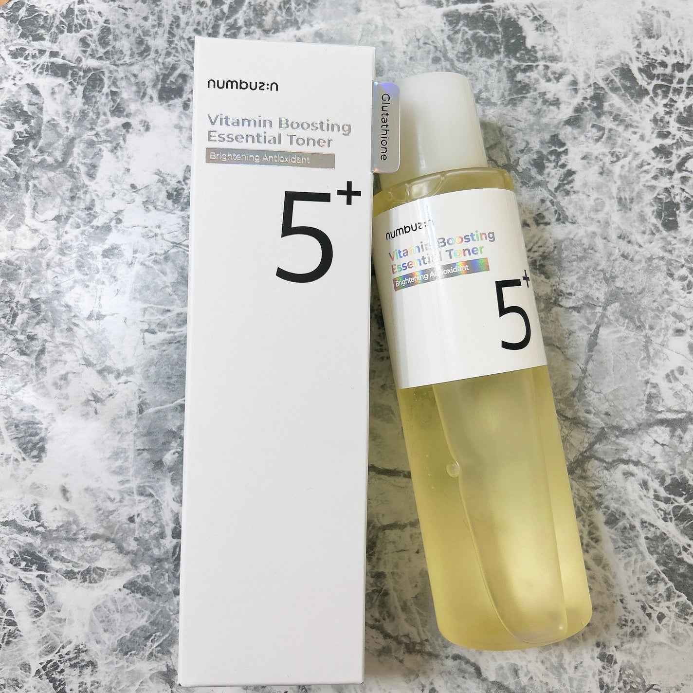 5番 白玉グルタチオンCエッセンシャルトナー/numbuzin/化粧水を使ったクチコミ(4枚目)