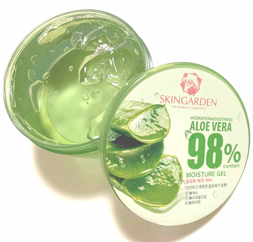 アロエベラ98% モイスチャージェル/スキンガーデン/フェイスクリームを使ったクチコミ(2枚目)