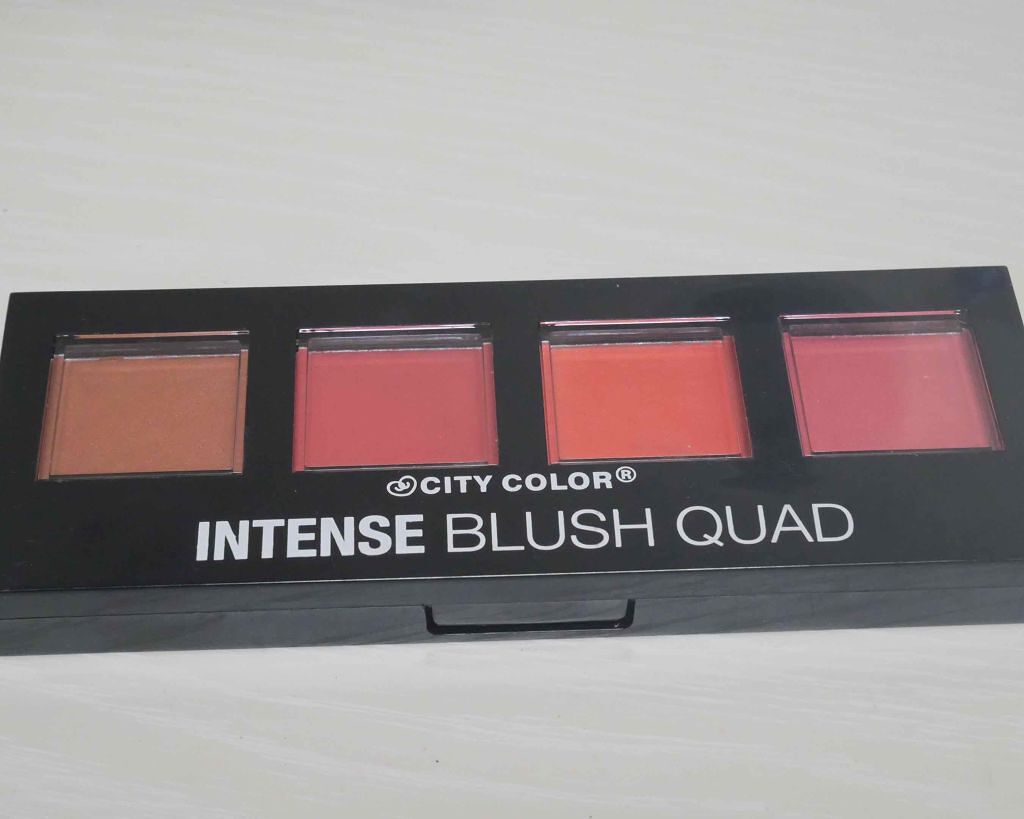INTENSE BLUSH QUAD /City Cosmetics/パウダーチークを使ったクチコミ（1枚目）