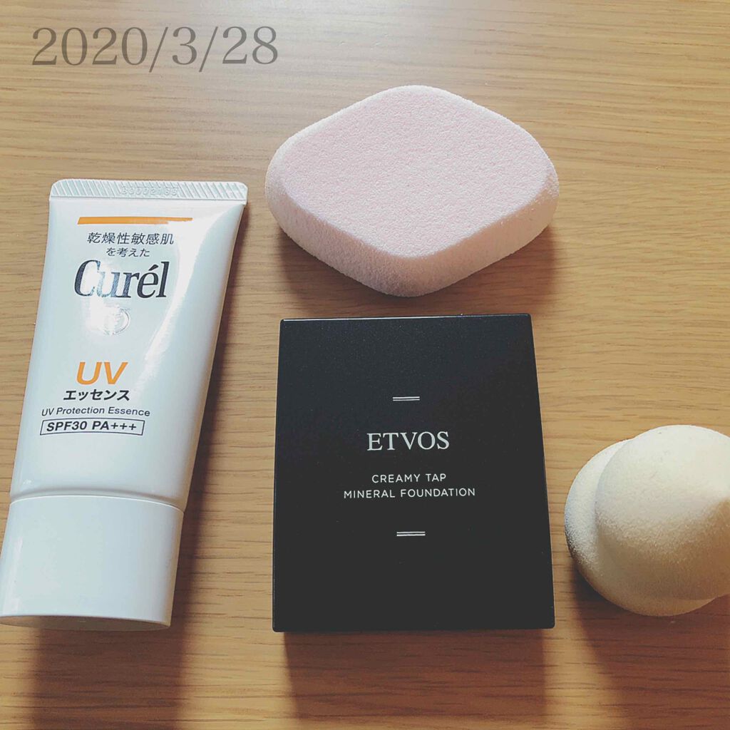 クリーミィタップミネラルファンデーション/SPF42・PA+++/エトヴォス/クリーム・エマルジョンファンデーションを使ったクチコミ(1枚目)