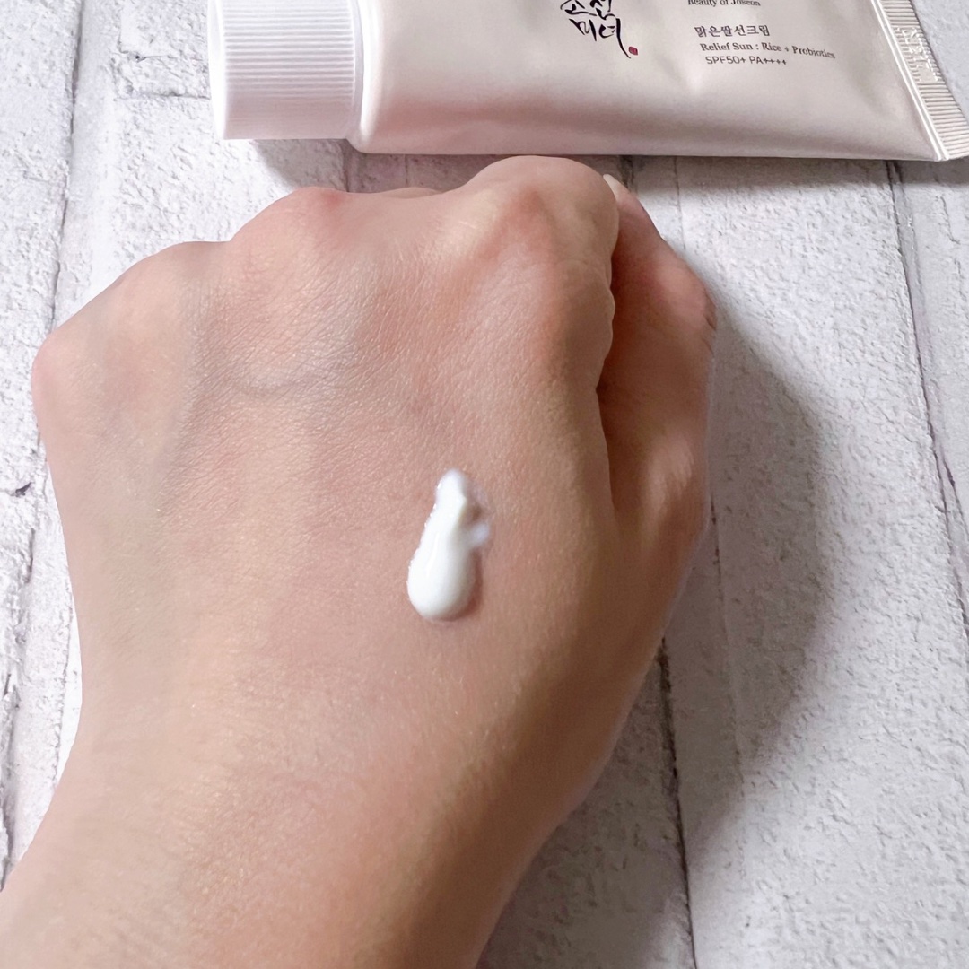 リリーフサンライス + プロバイオティクス/Beauty of Joseon/日焼け止めクリームを使ったクチコミ（2枚目）