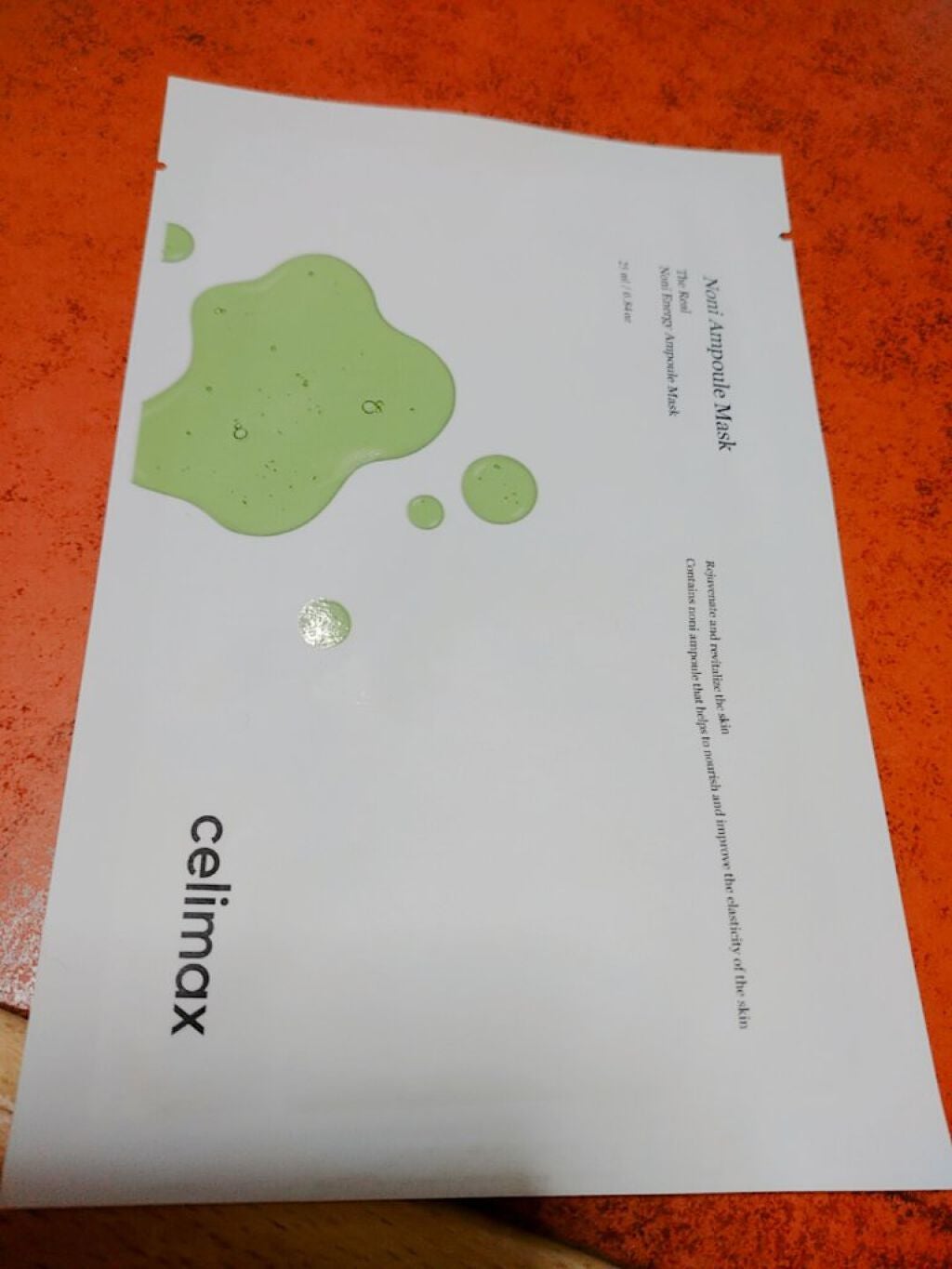 ノニアンプルマスク/celimax/シートマスク・パックを使ったクチコミ(1枚目)