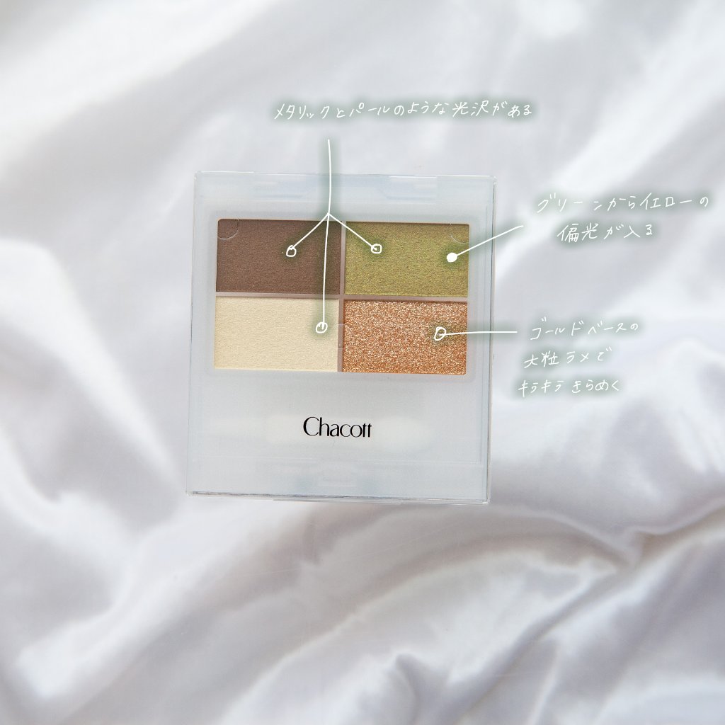フェイスカラーパレット 507 グリーンブーケ/チャコット・コスメティクス/アイシャドウパレットを使ったクチコミ（3枚目）