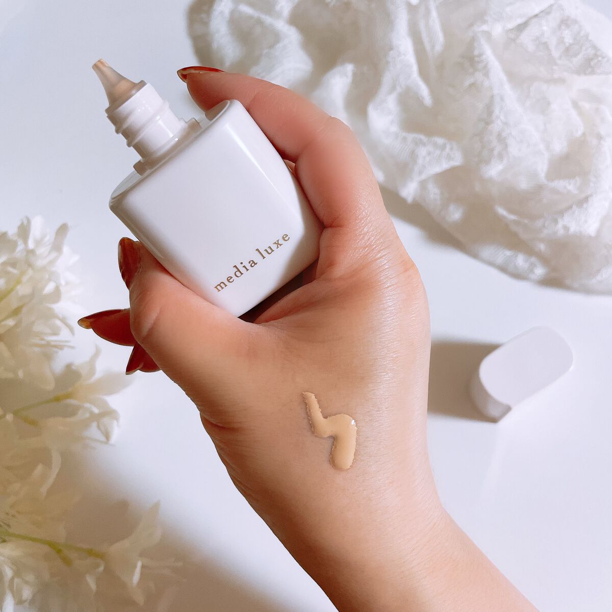 リキッドファンデーション/media luxe/リキッドファンデーションを使ったクチコミ（3枚目）