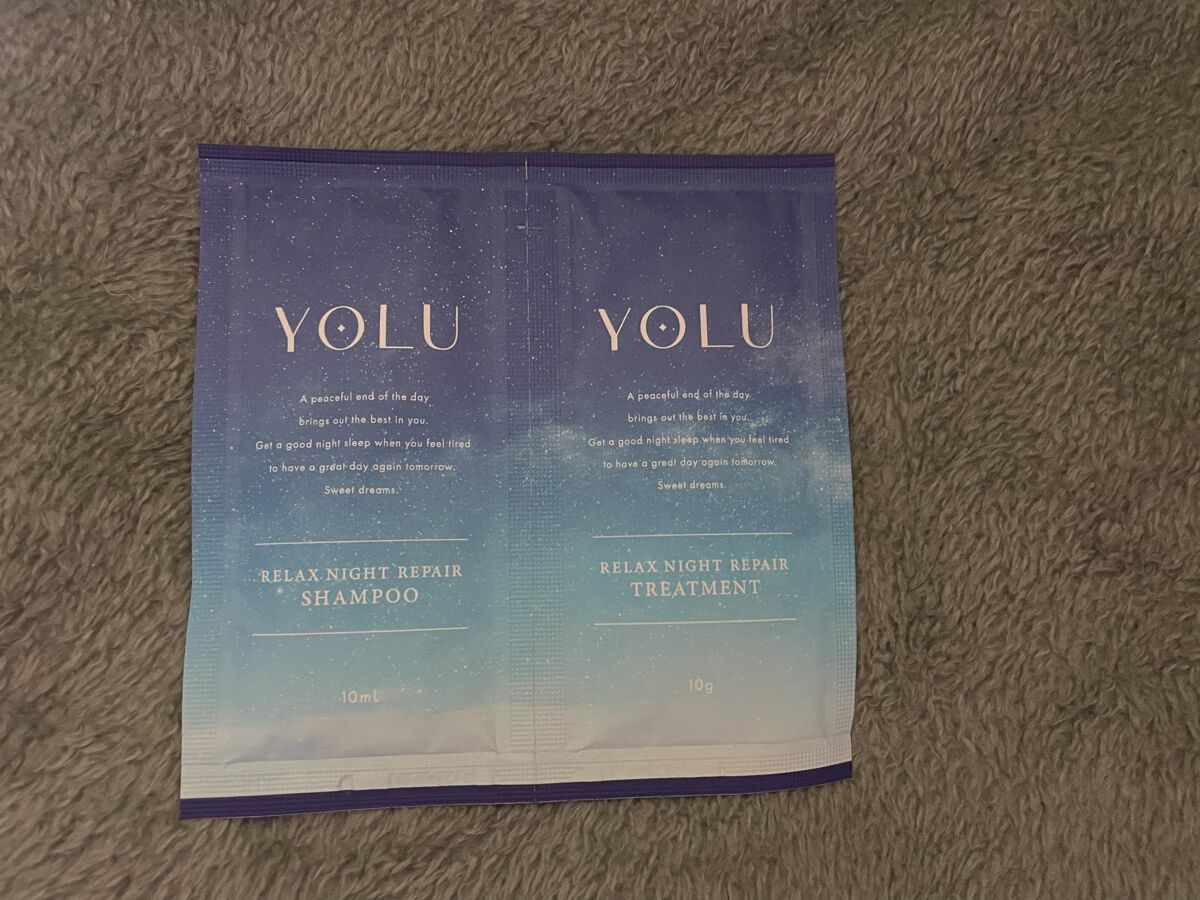 リラックスナイトリペア シャンプー／トリートメント/YOLU/市販シャンプーを使ったクチコミ（1枚目）