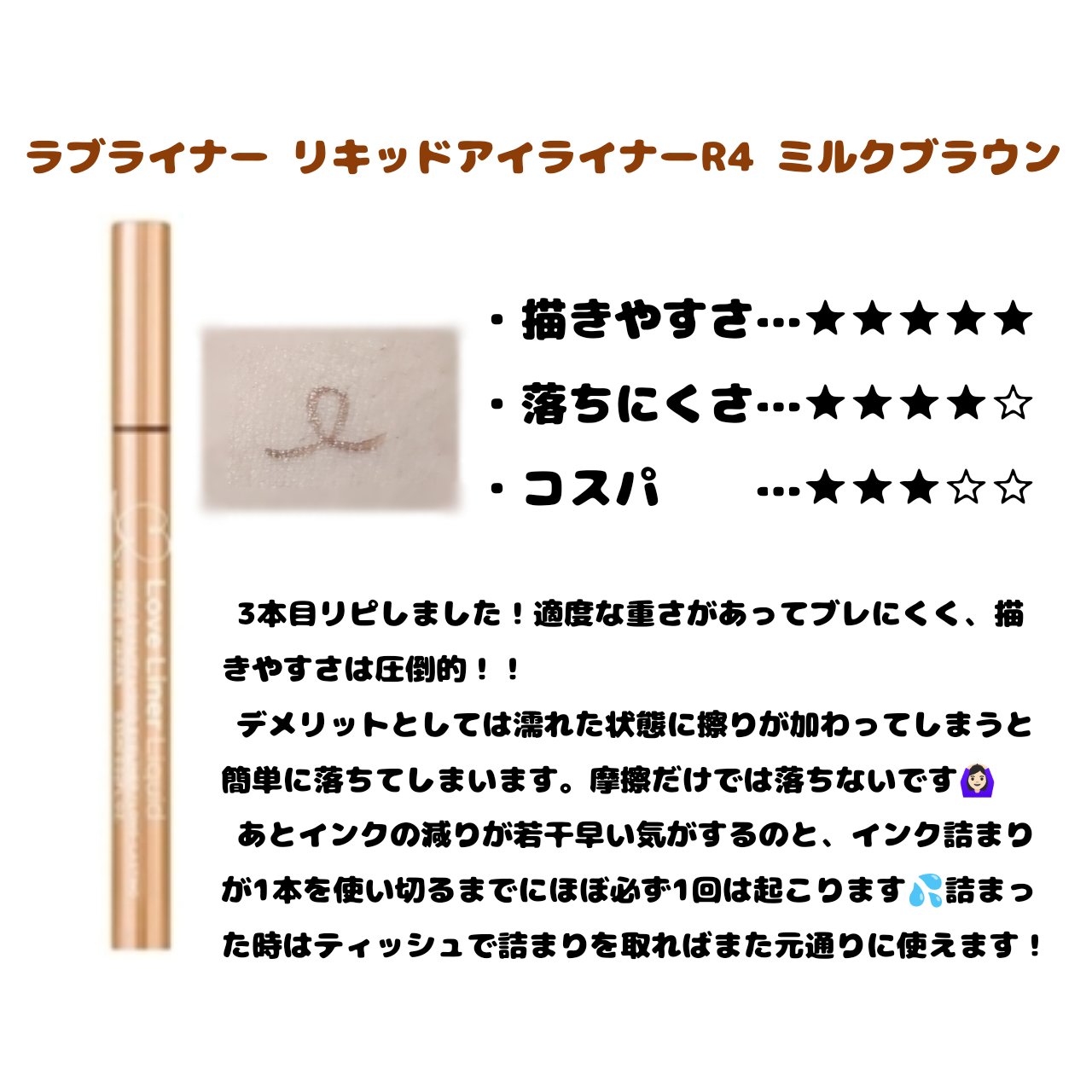 ラスティングリキッドライナー/キャンメイク/リキッドアイライナーを使ったクチコミ（2枚目）