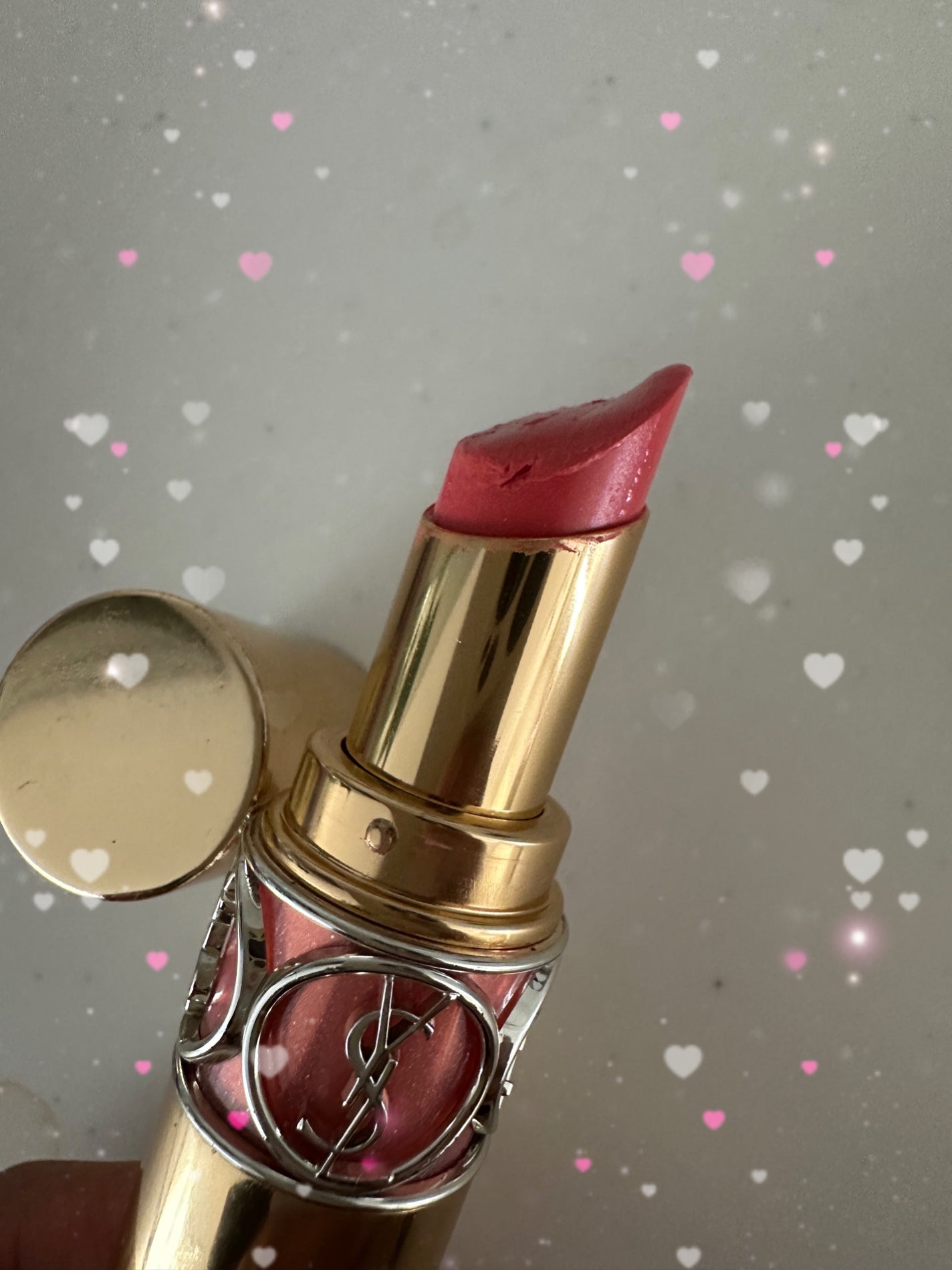 ルージュ ヴォリュプテ シャイン/YVES SAINT LAURENT BEAUTE/口紅を使ったクチコミ(1枚目)