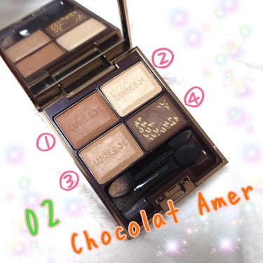 LUNASOL セレクション・ドゥ・ショコラアイズのクチコミ「LUNASOL
セレクション・ドゥ・ショコラアイズ
02 Chocolat Amer

チョコ.....」（2枚目）