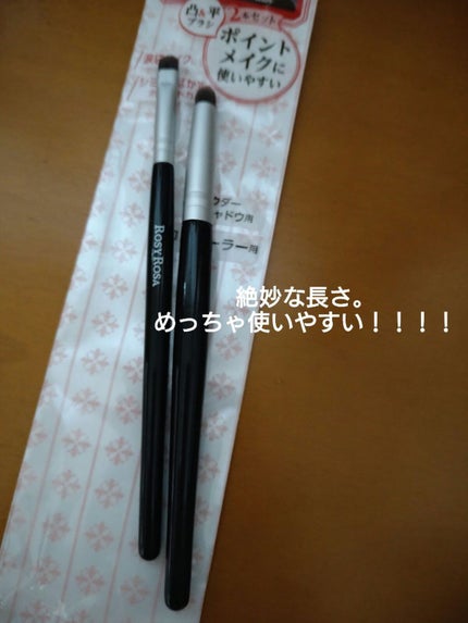 ポイントメイクアップブラシセット/ロージーローザ/メイクブラシを使ったクチコミ(2枚目)