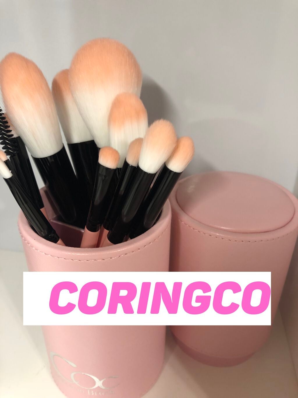 CORINGCO Takeout Brush Kit Make Up Brush Pink Collection/CORINGCO/メイクブラシを使ったクチコミ(1枚目)