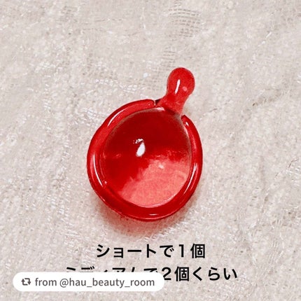 【サンリオ限定デザイン】ellips(エリップス)ヘアオイル ボトルタイプ8粒 (レッド/スウィートフローラルブーケの香り)キティー/ellips/ヘアオイルを使ったクチコミ(3枚目)