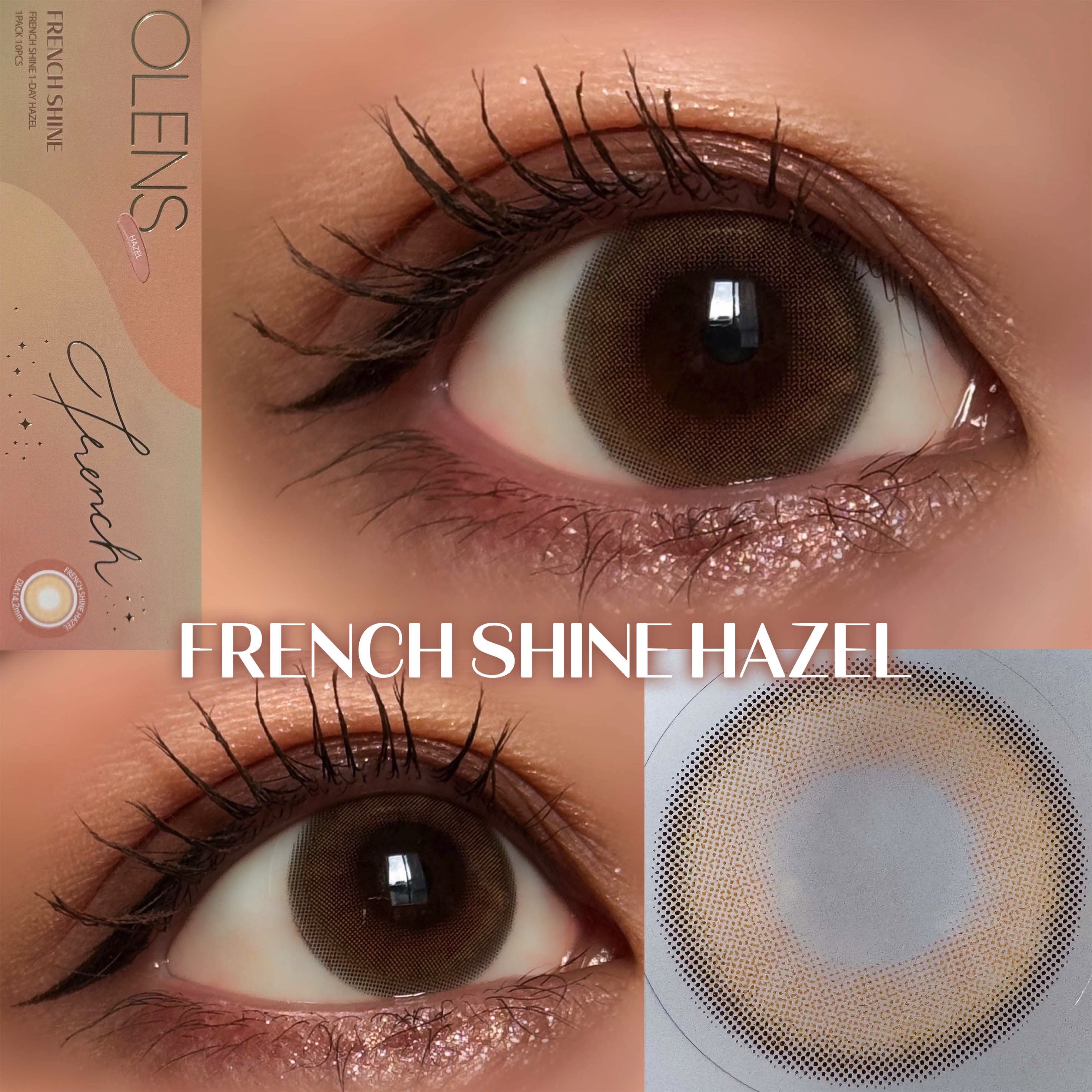 FrenchShine1day/OLENS/ワンデー（１DAY）カラコンを使ったクチコミ（3枚目）