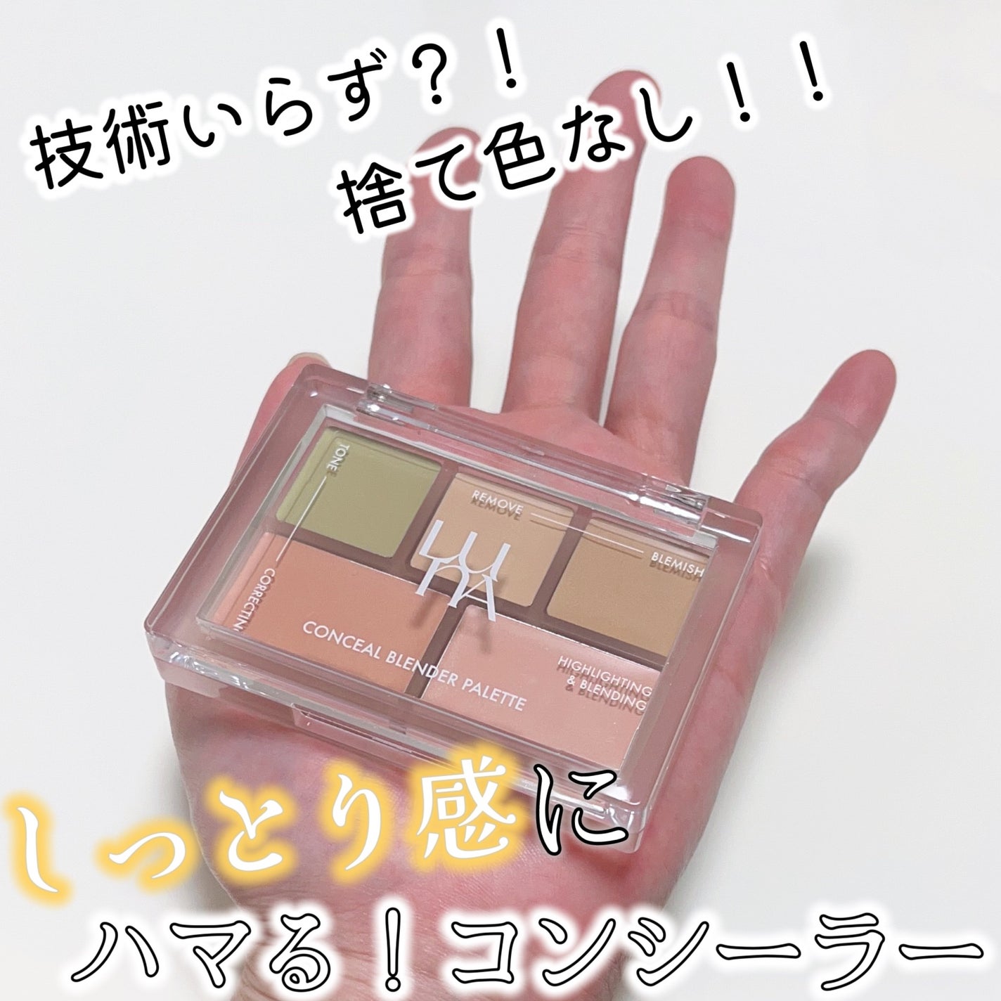 コンシールブレンダーパレット/LUNA/パレットコンシーラーを使ったクチコミ(1枚目)