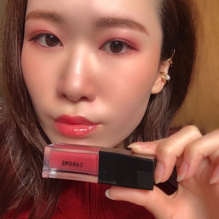 ブルーミングリップグロウ/CAROME./口紅を使ったクチコミ(4枚目)