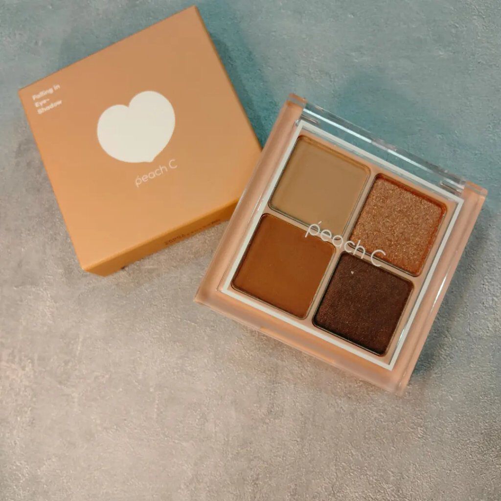 フォーリング イン アイシャドウ パレット 01 フォーリングインブラウン/Peach C/アイシャドウパレットを使ったクチコミ（3枚目）