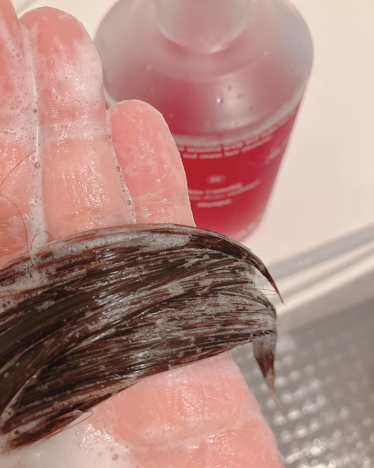 リフレッシュモーメントパフュームシャンプー/トリートメント Jeju Camellia/Free Moment /市販シャンプーを使ったクチコミ(4枚目)