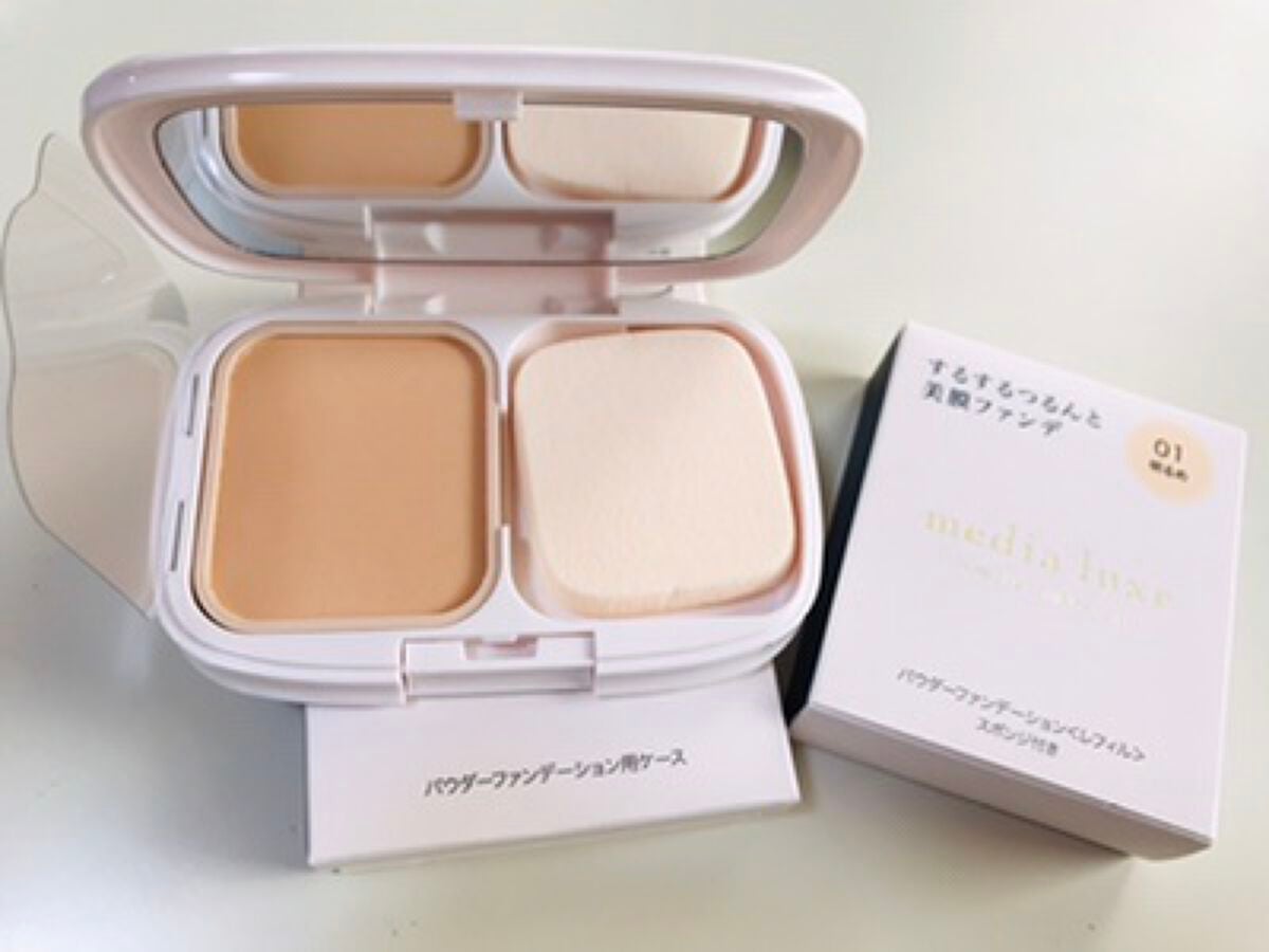 パウダーファンデーション/media luxe/パウダーファンデーションを使ったクチコミ(1枚目)