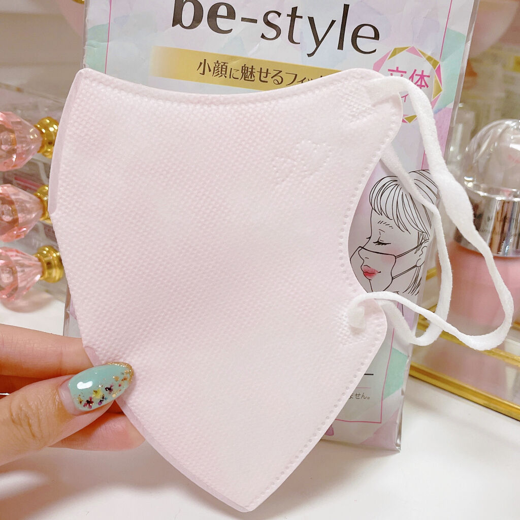 ドーリーピンク 立体マスク/be-style/マスクを使ったクチコミ（2枚目）