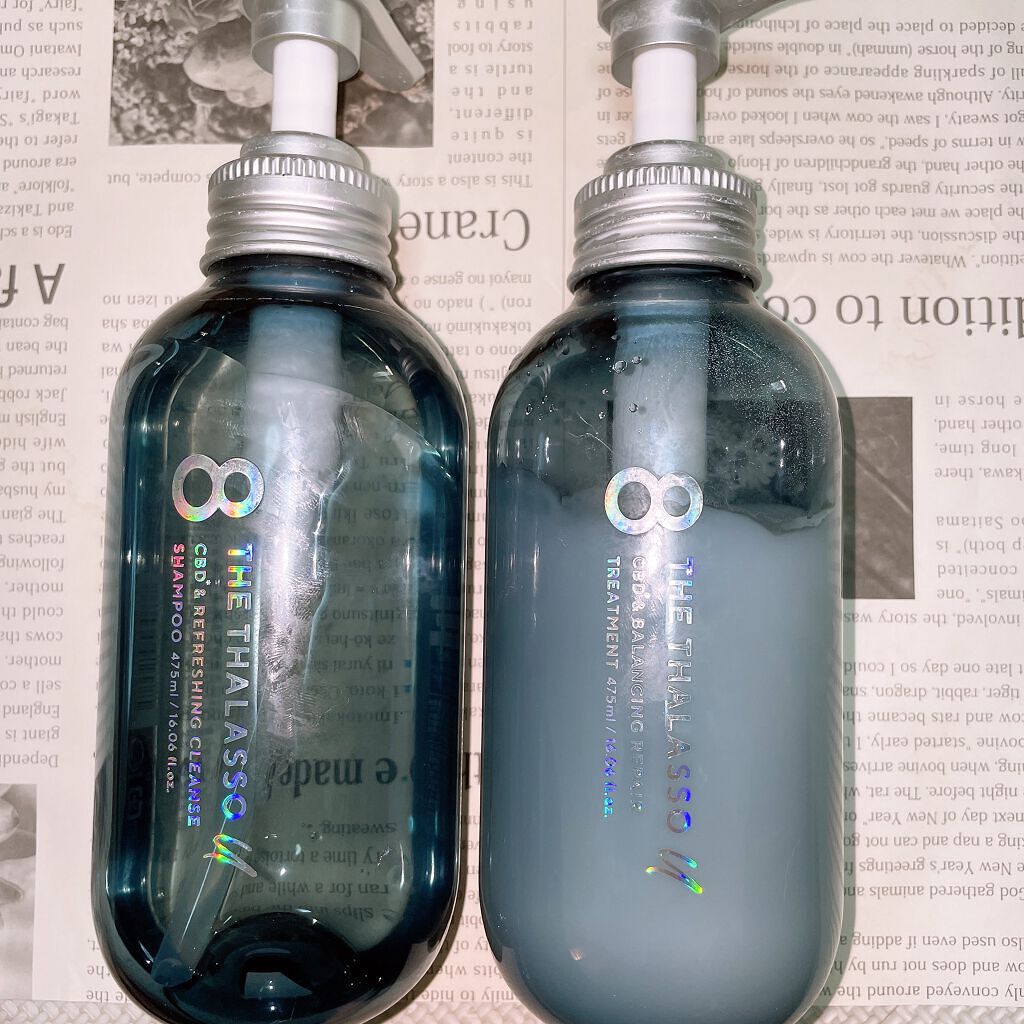エイトザタラソ ユー CBD＆リフレッシング クレンズ 美容液シャンプー／CBD＆バランシング ダメージリペア 美容液ヘアトリートメント/エイトザタラソ/市販シャンプーを使ったクチコミ（1枚目）