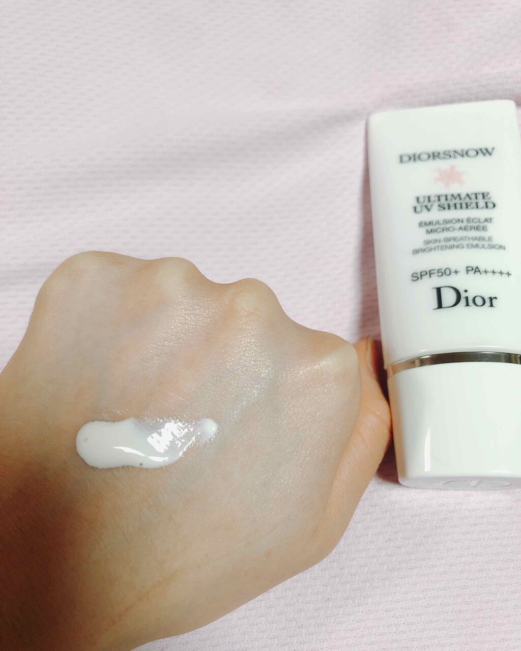 【旧】スノー アルティメット UVシールド 50+/Dior/日焼け止めミルクを使ったクチコミ(2枚目)