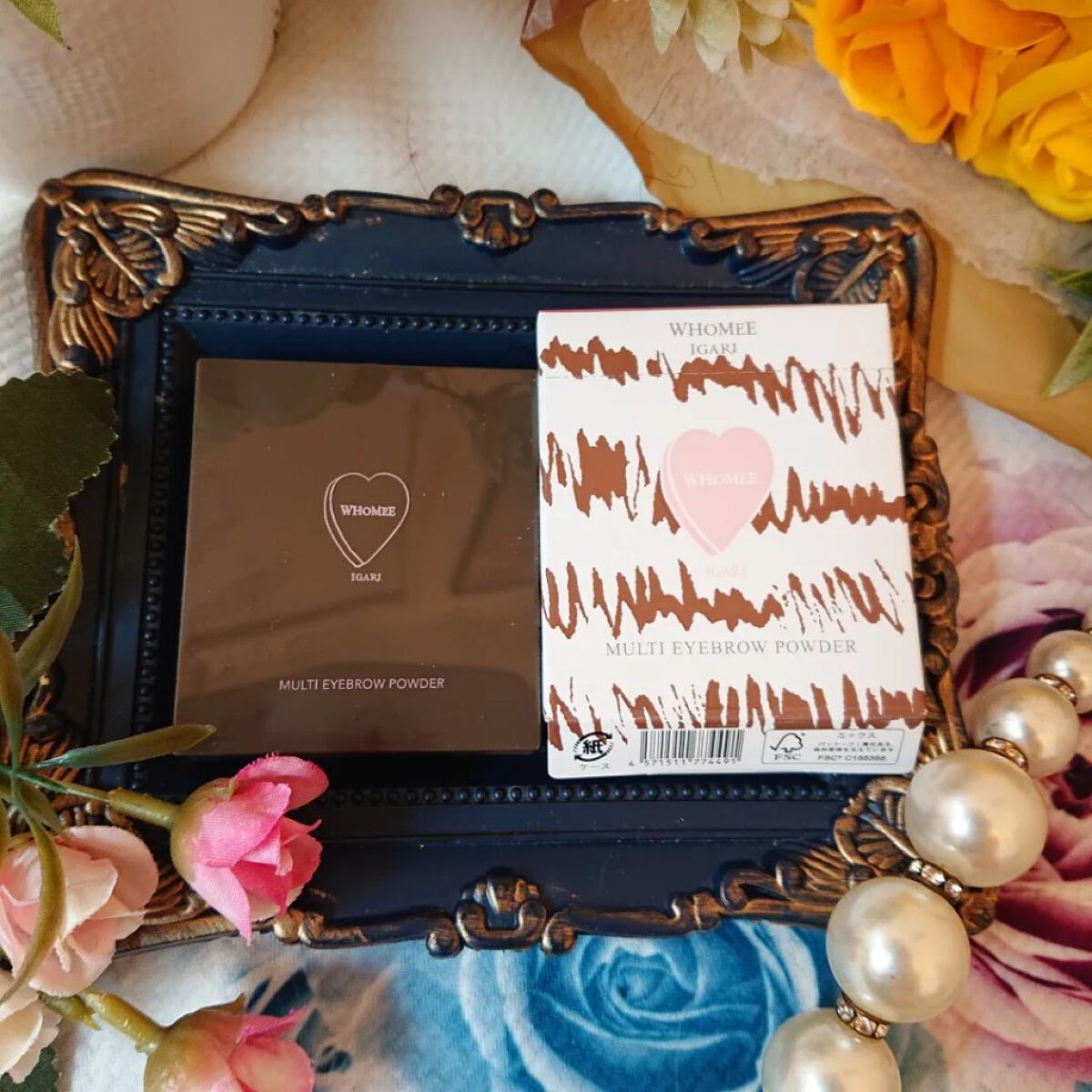 フーミー マルチアイブロウパウダー/WHOMEE/パウダーアイブロウを使ったクチコミ（2枚目）