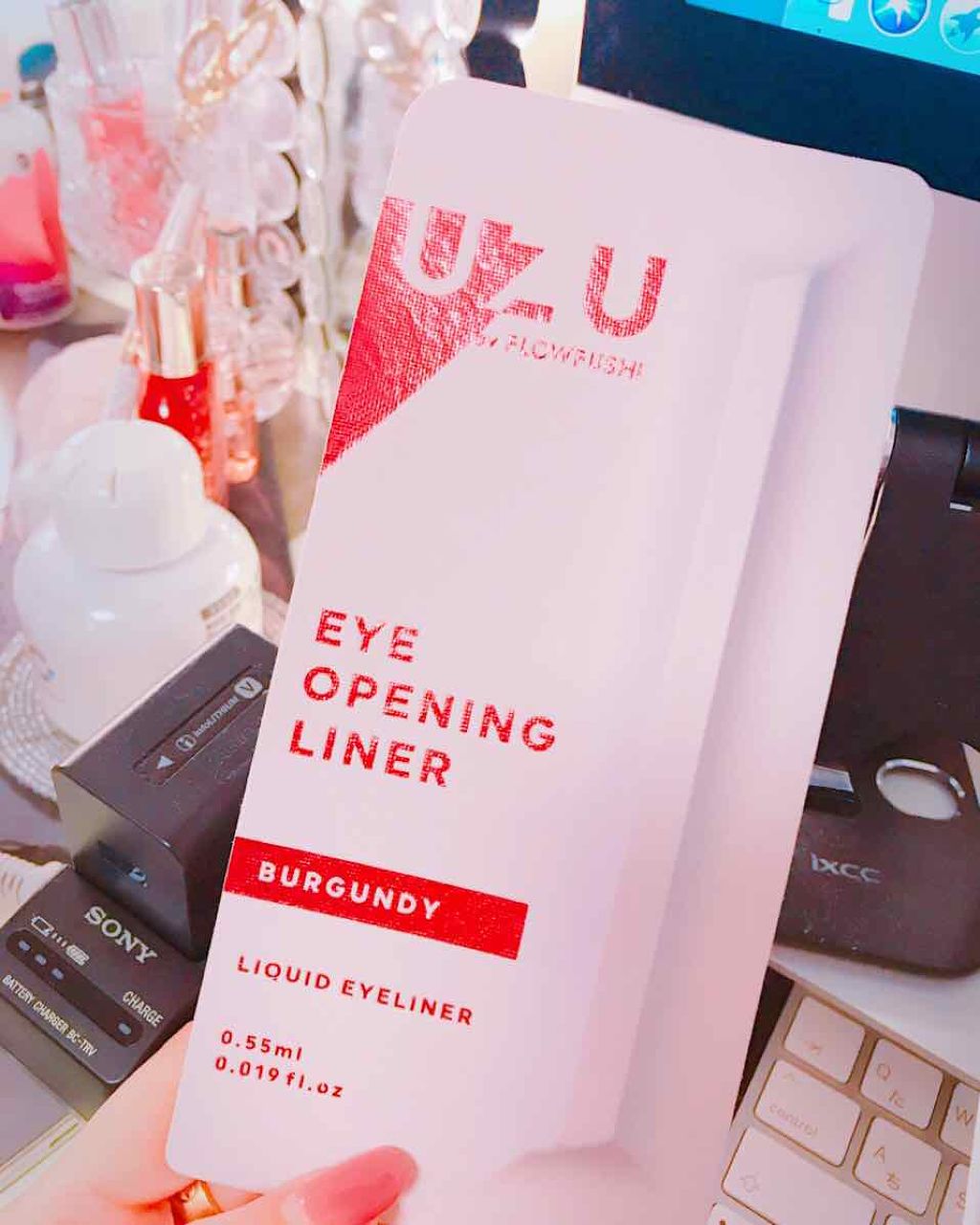 EYE OPENING LINER/UZU BY FLOWFUSHI/リキッドアイライナーを使ったクチコミ(1枚目)