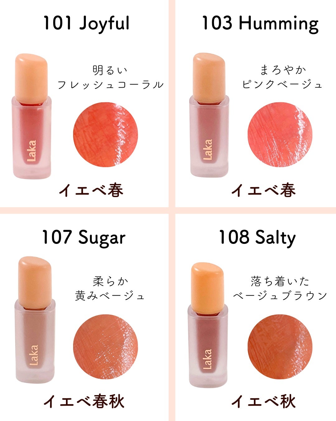 フルーティーグラムティント/Laka/リップティントを使ったクチコミ(2枚目)