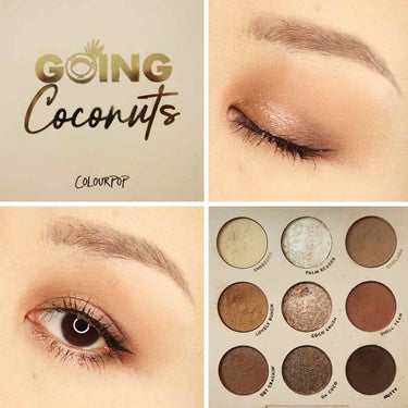 Going Coconuts Bronzed Eyeshadow Palette/ColourPop/パウダーアイシャドウを使ったクチコミ（1枚目）