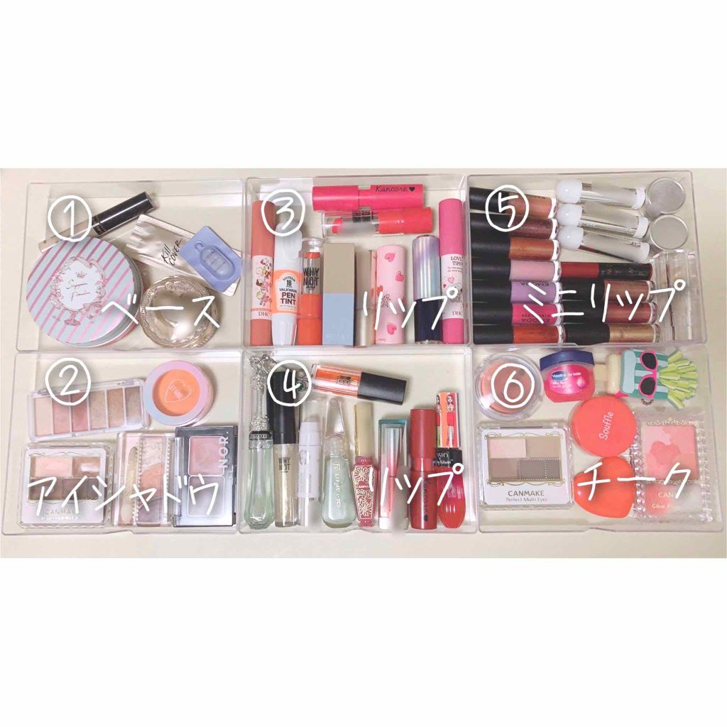 3段式クリアーケース/DAISO/その他化粧小物を使ったクチコミ(4枚目)