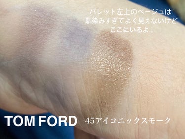 アイ カラー クォード 45 アイコニック スモーク/TOM FORD BEAUTY/アイシャドウパレットを使ったクチコミ（2枚目）