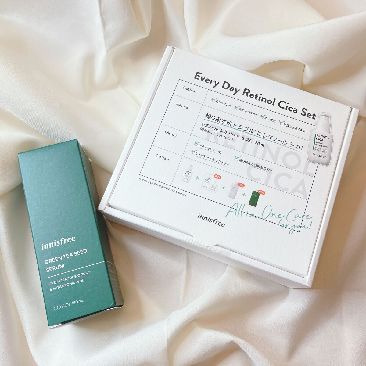 グリーンティーシード セラム N/innisfree/美容液を使ったクチコミ（2枚目）