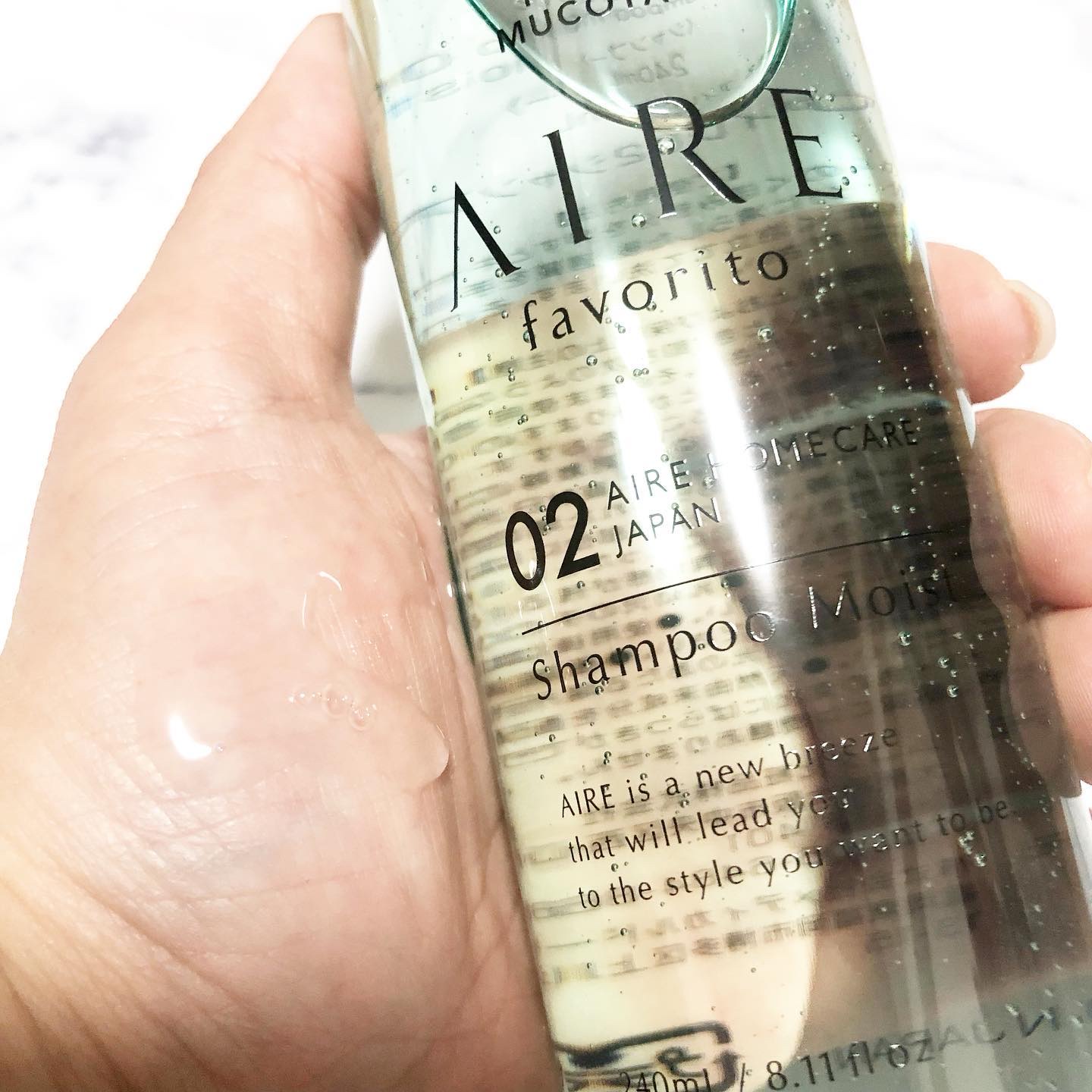 AIRE favorito 03トリートメント　S/MUCOTA(ムコタ)/洗い流すヘアトリートメントを使ったクチコミ（3枚目）