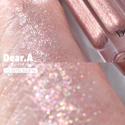 グリッターアイシャドウ/Dear.A/グリッターを使ったクチコミ(7枚目)