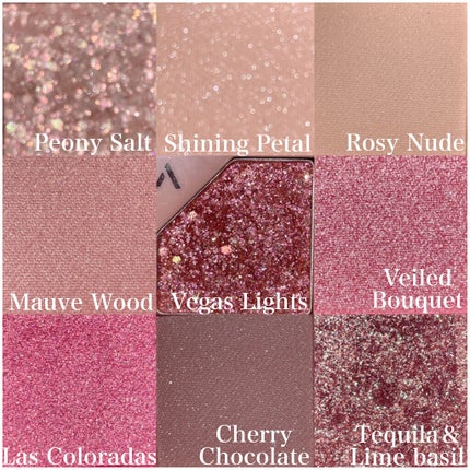 グリッターペディアアイパレット N°5オールオブダスティーローズ/unleashia/アイシャドウパレットを使ったクチコミ(3枚目)