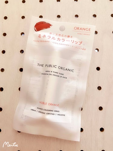 オーガニック認証 精油カラーリップスティック ノーブル オレンジ/THE PUBLIC ORGANIC/口紅を使ったクチコミ（2枚目）