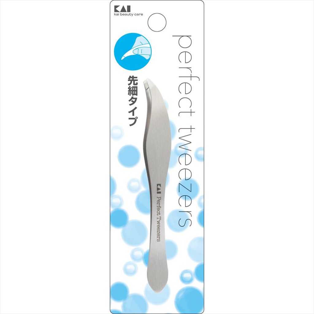 先が丸い毛抜き(ピンク)/貝印/毛抜きを使ったクチコミ(2枚目)