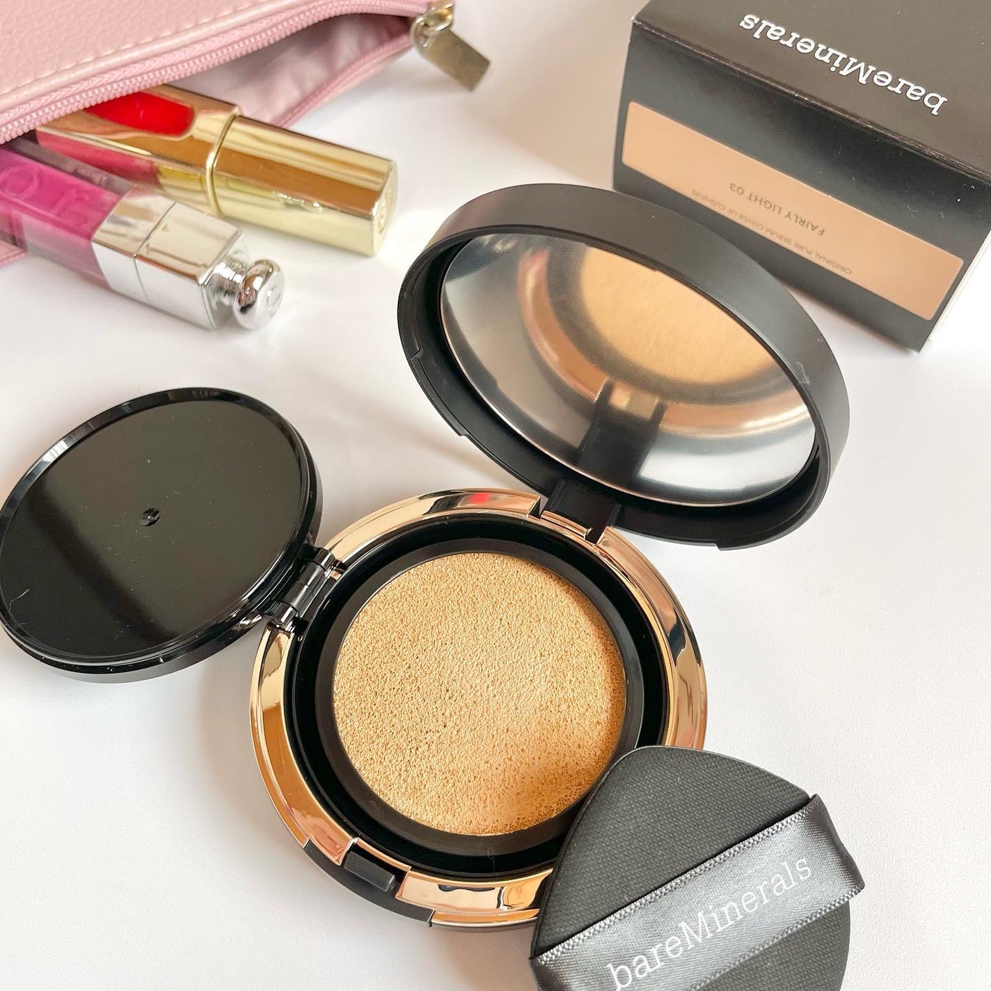 オリジナル ピュア セラム カバーアップ クッション/bareMinerals/クッションファンデーションを使ったクチコミ(2枚目)