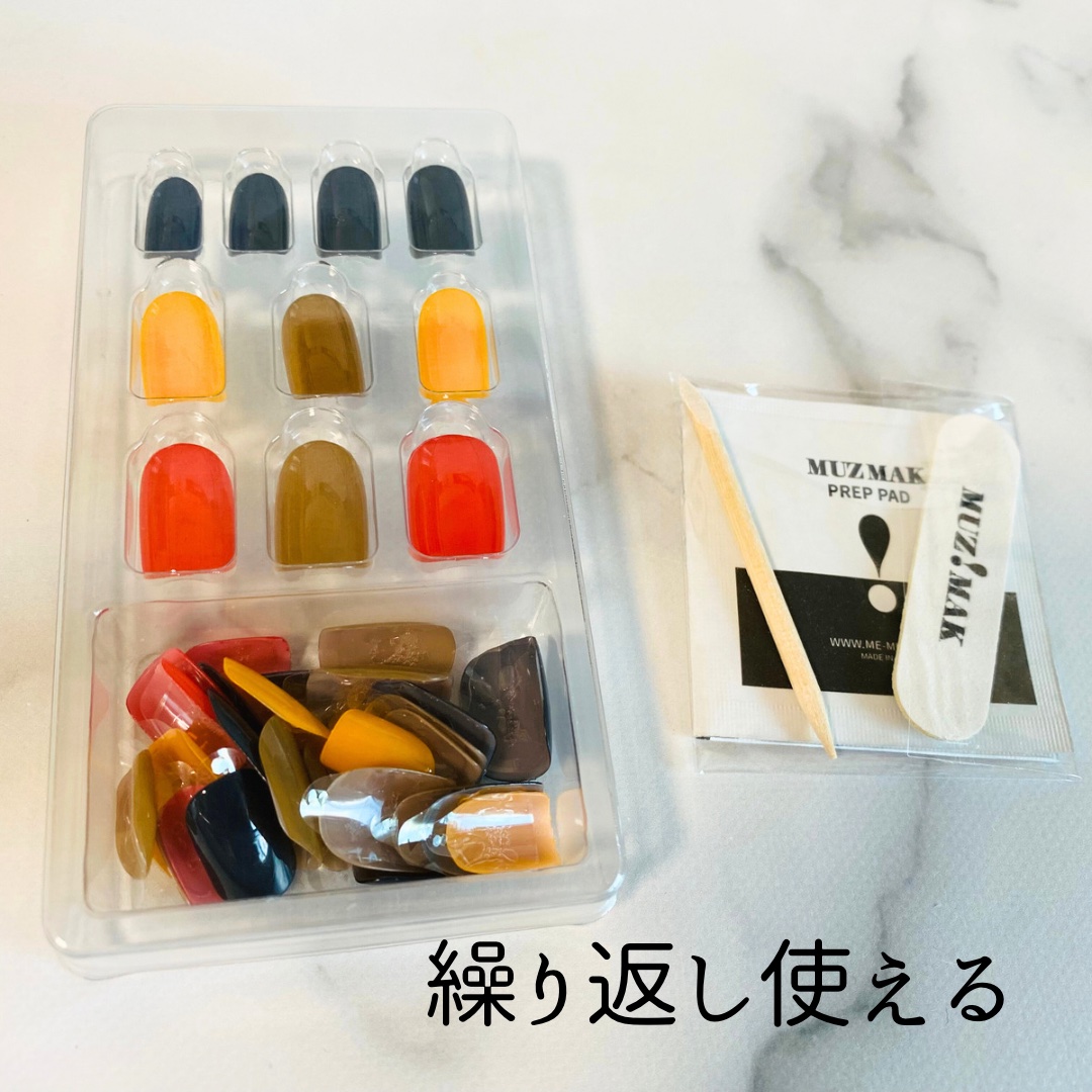 TPUネイルチップ（shape:Regular Square） 02 ゼリーパレット（Jelly Palette)/Muzmak/ネイルチップ・パーツを使ったクチコミ（2枚目）